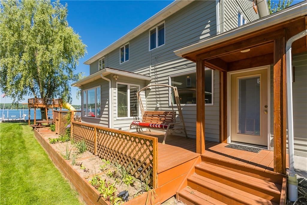 Deck with Chair Swing Facing Side Yard